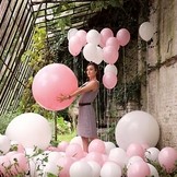 nafukovacie balóniky biele