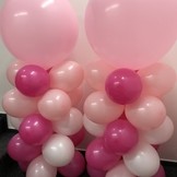 Balónek tmavě růžový 