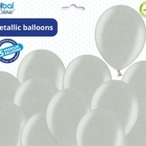 Balónek stříbrný metalický 061 - 50 ks