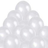 Balónek bílý metalický 070 - 30 ks