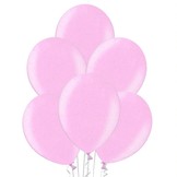Balónek světle růžový metalický 071 - 10 ks