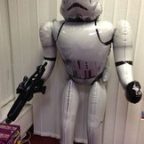 Star Wars Storm Trooper foliový balónek chodící 177cm x 83cm
