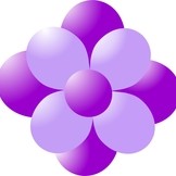 Balónky kytka fialová-lavender