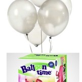 Helium Balloon time + balónky bílé 30ks