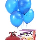Helium Balloon time sada 50ks balónky Royal Blue