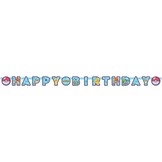 Narozeninová girlanda Happy Birthday Pokémon papírová 218 cm 