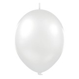 Balónek řetězový metallic 1ks - stříbrná