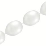 Balónek řetězový metallic 1ks - stříbrná