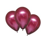 Balónky chromové bordové 6 ks 27,5 cm