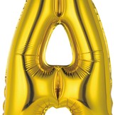 Písmeno A zlatý balónek 40 cm