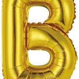 Písmeno B zlatý balónek 40 cm