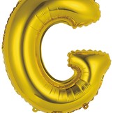 Písmeno G zlatý balónek 40 cm