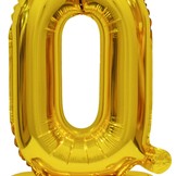 Balónek foliový narozeniny číslo 0 zlatý