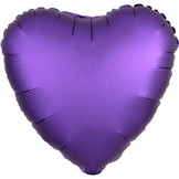 Balónek srdce fialové 