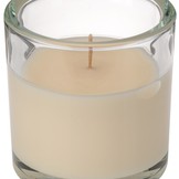 Svíčka ve skle Elegant krémová 10/10 cm