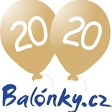 Balónek 20. narozeniny zlatý metalický