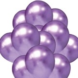 Balónky chromové fialové 20 ks 30 cm