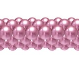 Balónková girlanda chrom růžová 3 m