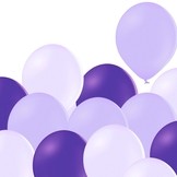 Mix lila, lavender a fialových balonků 100 kusů