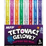 Tetovací gelová sada 8 barev