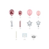 1. narozeniny balónkový set světle růžový