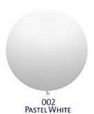 Obrie balóniky  - JUMBO - 002 WHITE