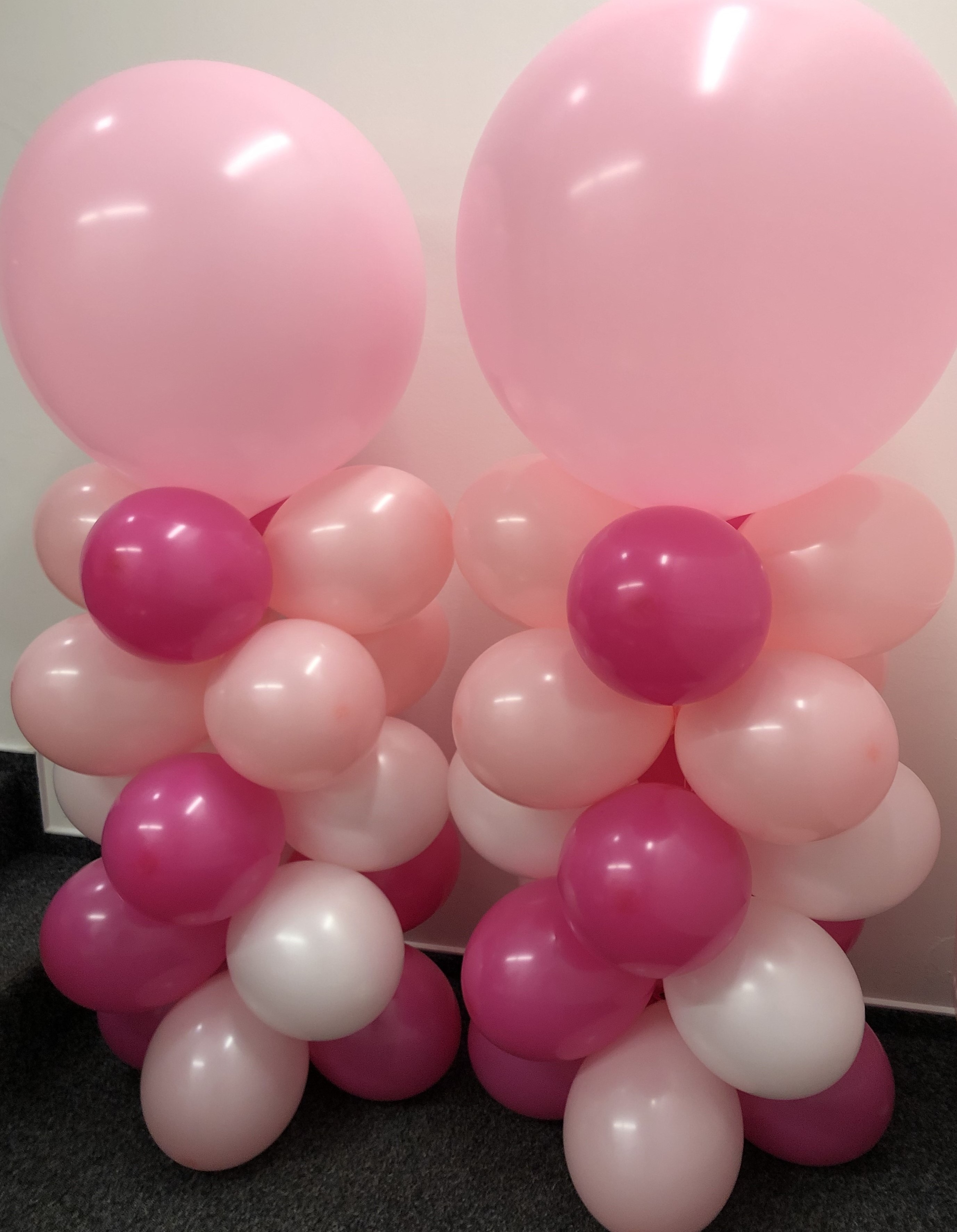 Balónek tmavě růžový 