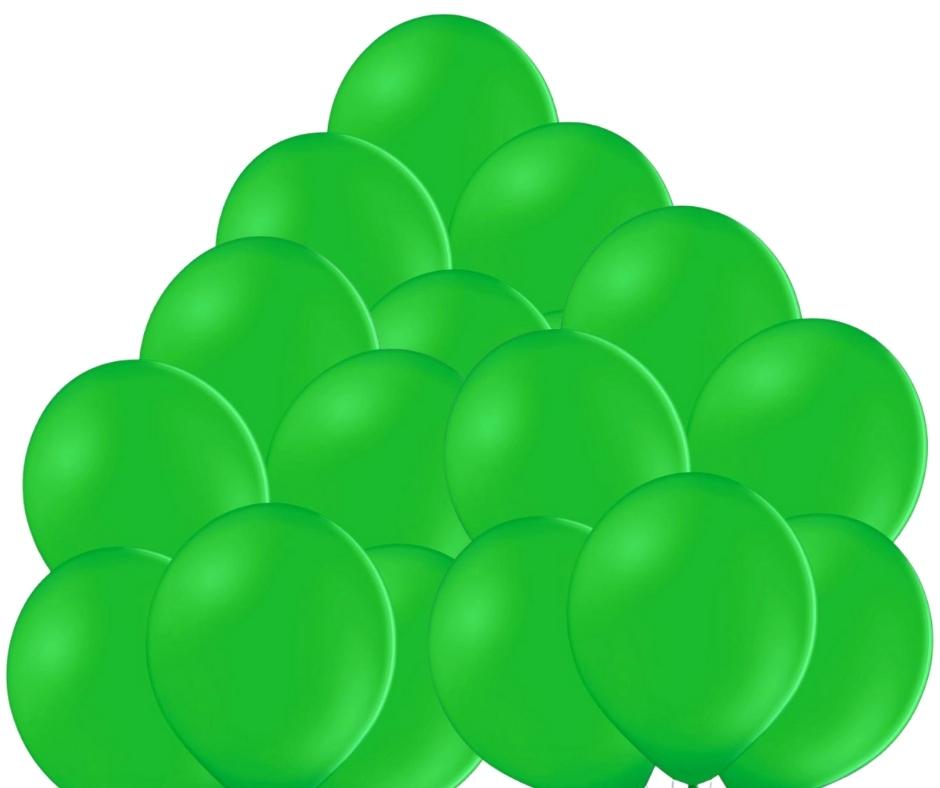Zelené balónky 50 kusů