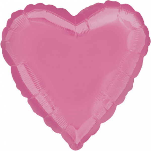Balónek foliový srdce růžové