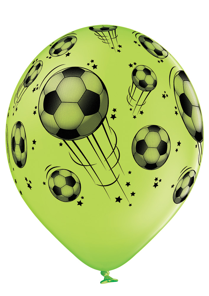 Fotbal balónky 6 ks 30 cm mix barev
