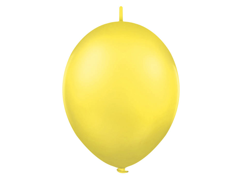 Balónek řetězový 1ks - žlutá