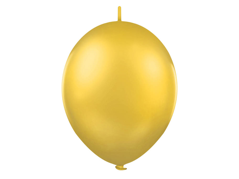 Balónek řetězový metallic 1ks  - zlatá