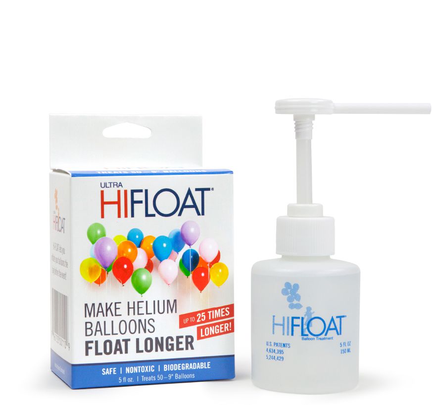 HI-FLOAT sada 150 ml + pumpa - krabička - prodlužuje létání - není hélium