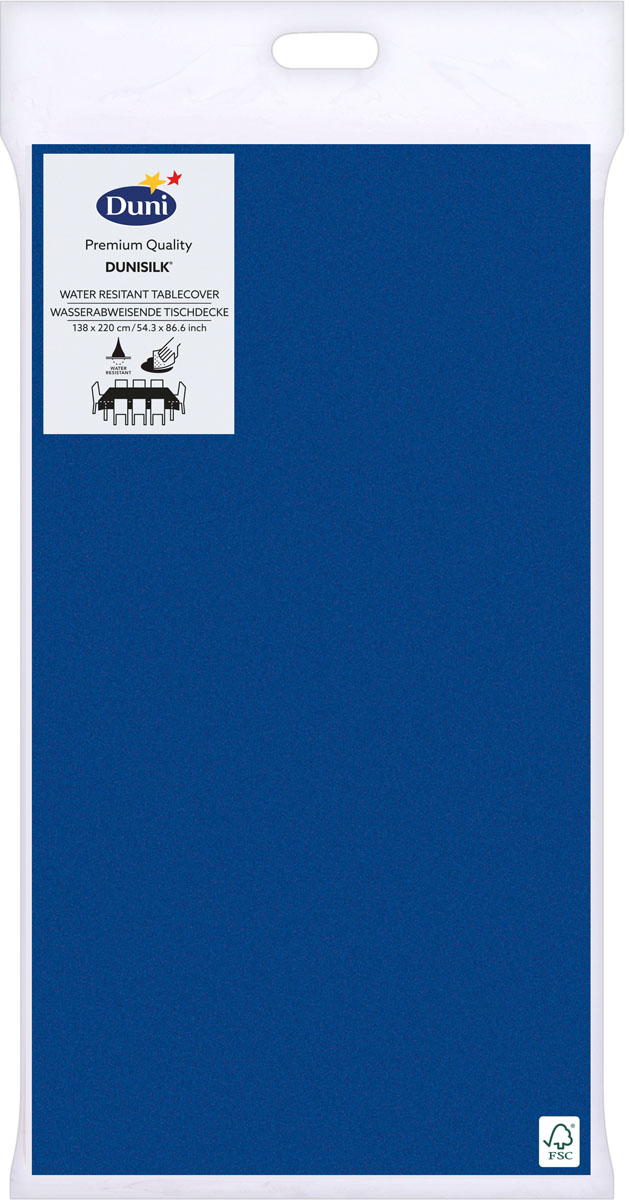 Ubrus Dunisilk® modrý 138 cm x 220 cm