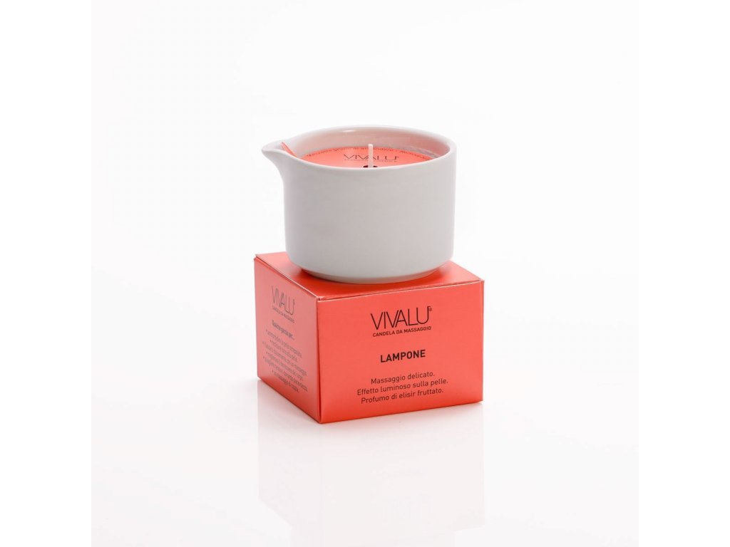 Vivalu masážní svíčka malinová 100 ml