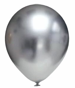 Balónky chromové stříbrné 6 ks 30 cm