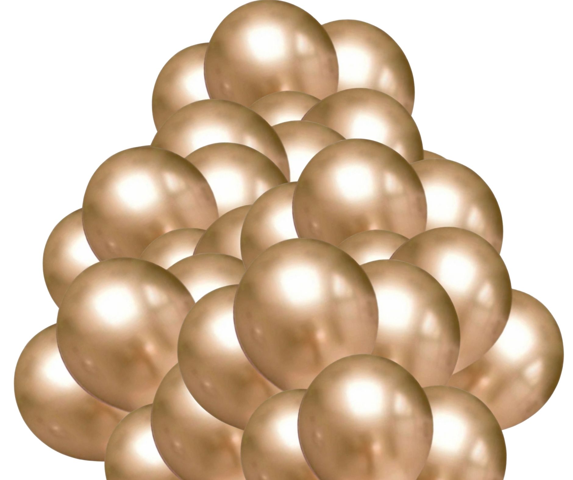 Chromové balónky zlaté 50 ks