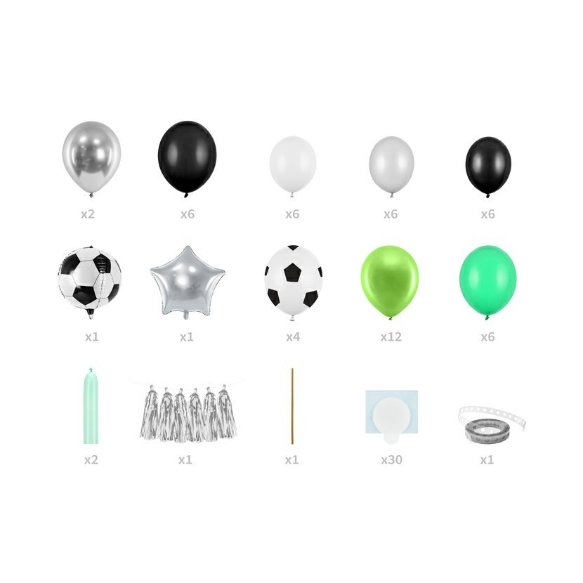 Balónkový set - girlanda fotbal party