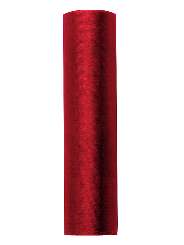 Organza červená 16 cm x 9 m 