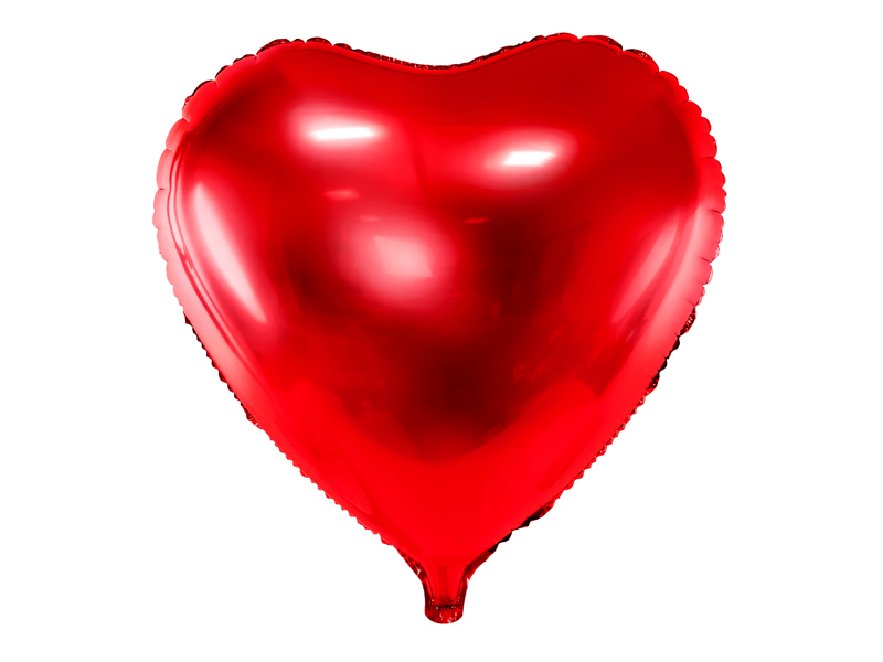 Balonek srdce červené 