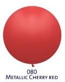 Obrí metal. balónik  - JUMBO - 080 CHERRY RED
