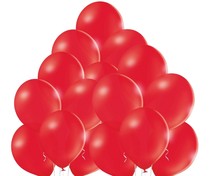 Červené balónky 50 kusů