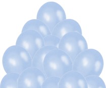Balónky metalické - 073 LIGHT BLUE - 30 ks