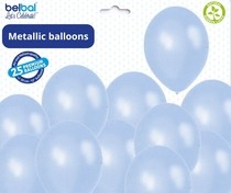 Balónky světlemodré metalické - 073 LIGHT BLUE - 50 ks