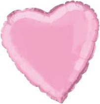 Srdce - balónek fóliový - PASTEL PINK HEART