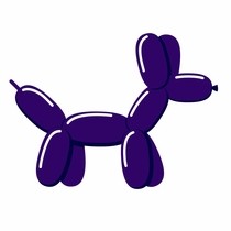Tvarovací balónik violet