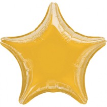 Balónky fóliové hvězda zlatá