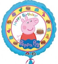 Prasátko Peppa šťastné narozeniny balónek 43cm