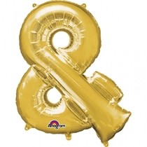 Symbol & zlaté foliové balónky 76cm x 96cm