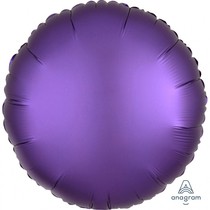 Balónek kruh satén fialový
